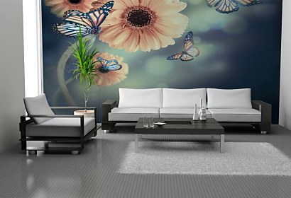 Fototapeta Flowers and Butterflies 4637