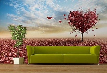fototapeta - heart tree