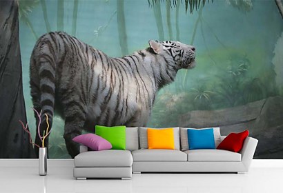 Fototapeta Biely Tiger 5377