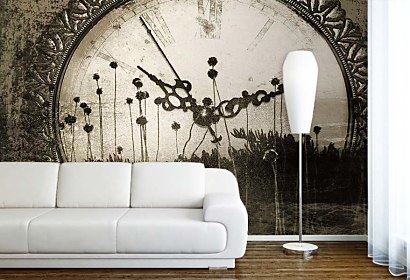 tapeta vintage - clock