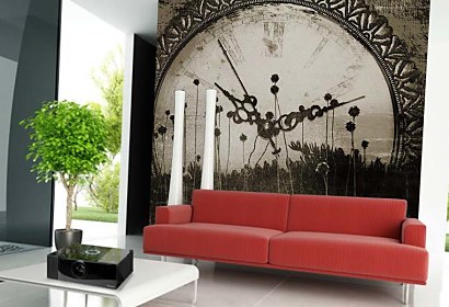 Tapeta Vintage - Clock 4583