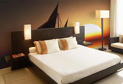 Fototapeta - Boat in Sunset 4034