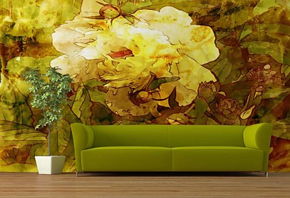 Tapeta Yellow Pattern 5927