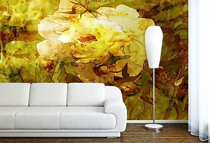 Tapeta Yellow Pattern 5927