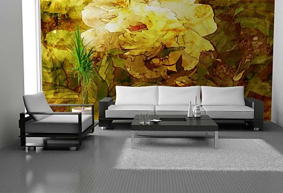 Tapeta Yellow Pattern 5927