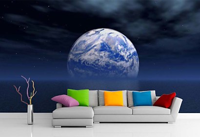 Vesmír Fototapety - Blue Planet 4686