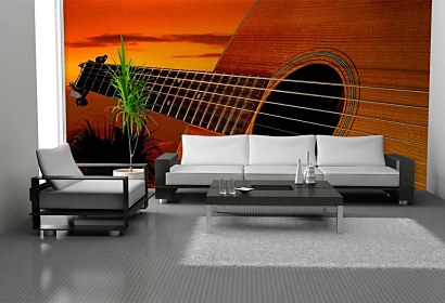 veľkoplošná fototapeta gitara