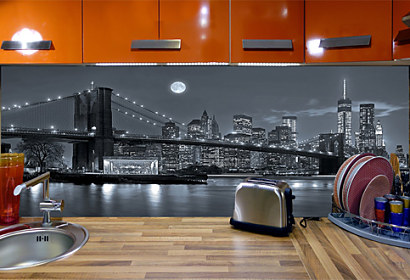 Živé tapety na zástenu - Black and White New York City 28051