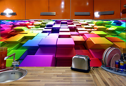 3d cube background - Fototapeta 24302