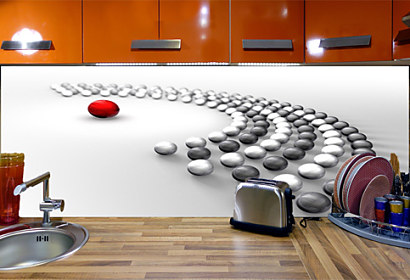 Metal Sphere Composition - Fototapeta 4073