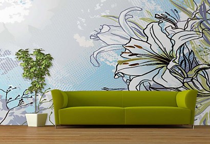 elegant flower - fototapeta