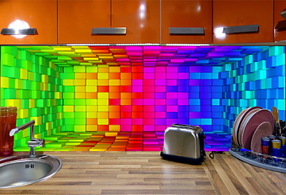 3d interior cubes - Fototapeta 24761