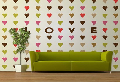 Fototapeta LOVE and Hearts 5047