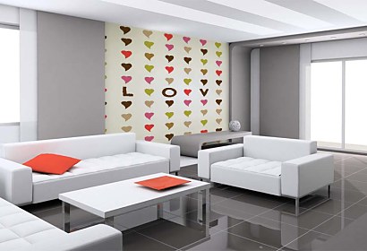 Fototapeta LOVE and Hearts 5047
