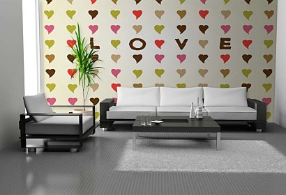 Fototapeta LOVE and Hearts 5047