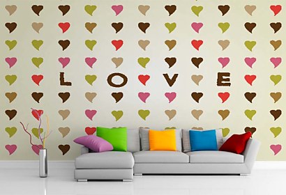 Fototapeta LOVE and Hearts 5047