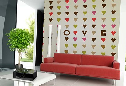 Fototapeta LOVE and Hearts 5047