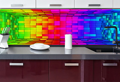 3d interior cubes - Fototapeta 24761