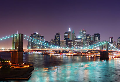 Fototapeta - Panoráma New York Night 28148