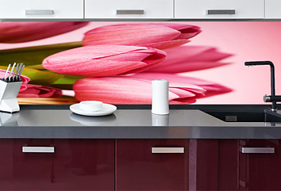 Fototapeta zástena - Ružové tulipány kytica 3143