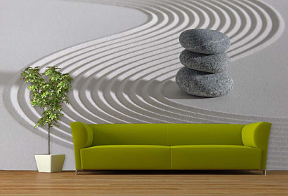 Tapeta Spa stones in sand 29274