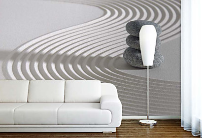 Tapeta Spa stones in sand 29274
