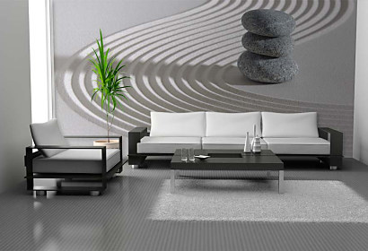 Tapeta Spa stones in sand 29274