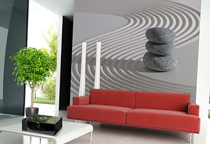 Tapeta Spa stones in sand 29274