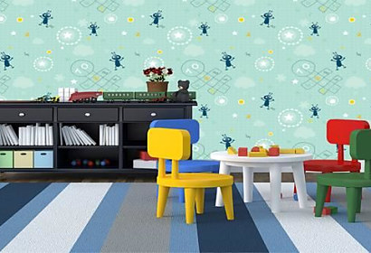 Tapeta na stenu do detskej izby mravčekovia