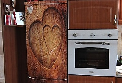 reálna fotka od klienta - tapeta na mieru samolepiaca