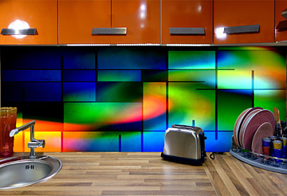 Farebná geometrická štruktúra - Fototapeta 6241