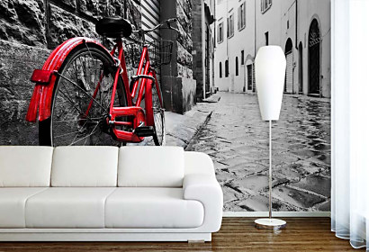 Tapeta Červený bicykel 29414