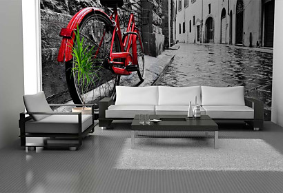 Tapeta Červený bicykel 29414