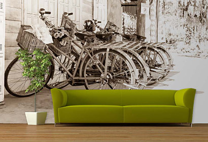 Tapeta Retro Bicykle 29122