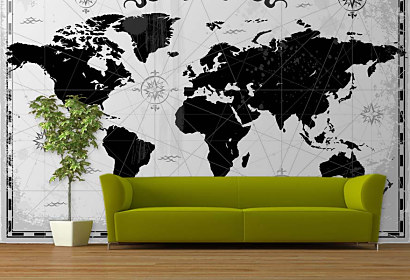Tapeta Vintage map 29128