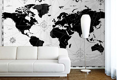 Tapeta Vintage map 29128
