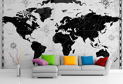Tapeta Vintage map 29128