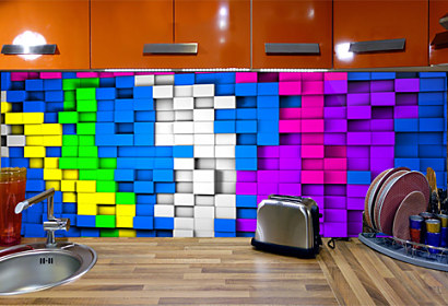 3d geometric cubes - Fototapeta 24852