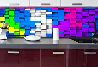 3d geometric cubes - Fototapeta 24852