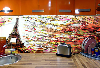 Paris watercolor illustration - Fototapeta 28056