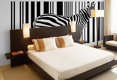 Fototapeta Čiernobiela - Zebra 3181
