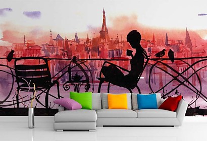 fototapeta na mieru - romantic paris