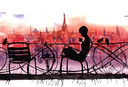 fototapety na nábytok - romantic paris